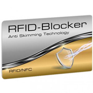 RFID-Blockerkarte zum Schutz von Bankkarten und Ladekarten
